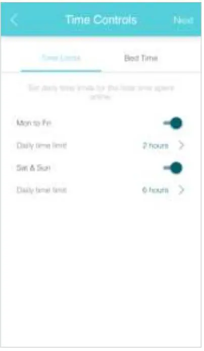 tp-link Whole-Home Wi-Fi System Deco M5 User Guide - Time Controls