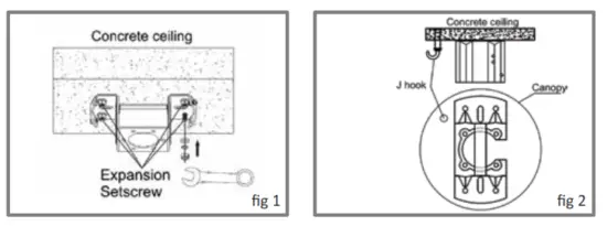 acorn DC-368 Rod Ceiling Fan - ANGER BRACKET
