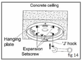 acorn DC-368 Rod Ceiling Fan - HANGING PLATE