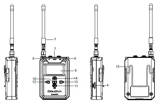 CKMOVA Vocal M UHF Dual-Channel Wireless Microphone System with Independent Audio Recorder-1