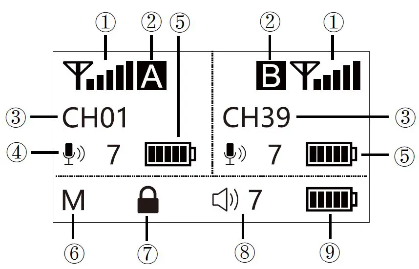 CKMOVA Vocal M UHF Dual-Channel Wireless Microphone System with Independent Audio Recorder-22