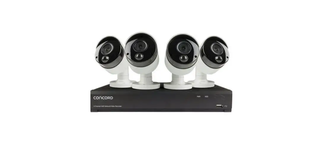 Concord Qv5600 8 Channel 4k Nvr Package - 4x5mp Cameras User Guide