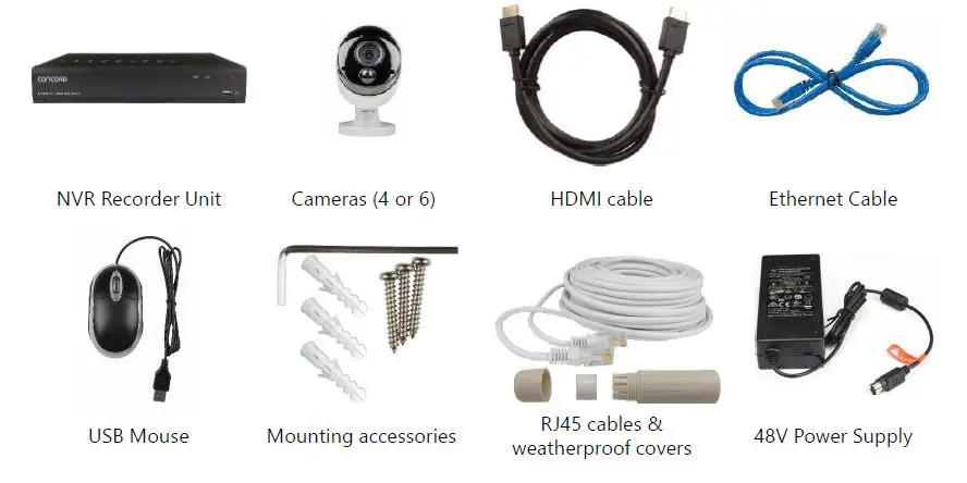 CONCORD-QV5600-8-Channel-4K-NVR-Package- 4x5MP-Cameras-fig-1