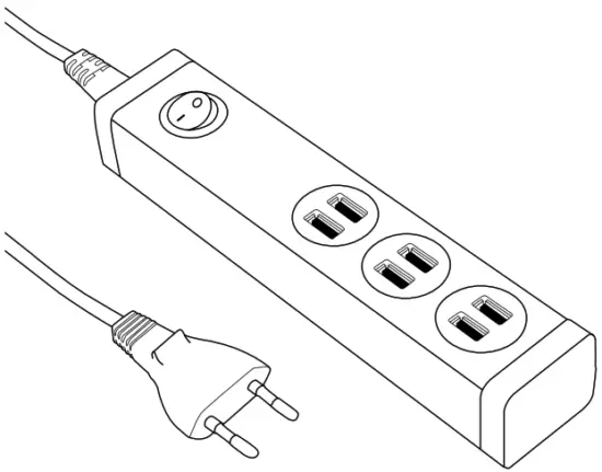 hama 00223201 USB Charging Station 6 Ports USB A for Tablets and Smartphones