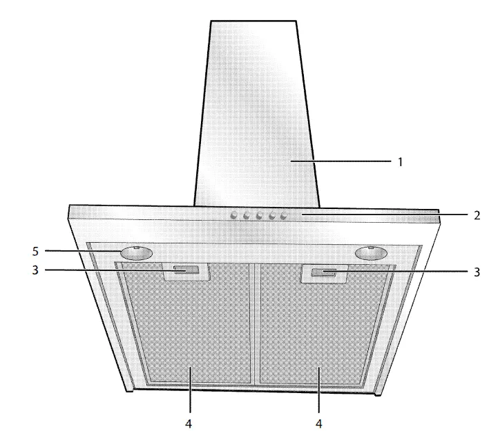 GRUNDIG GDK 5775 BXB Cooker Hood-fig1