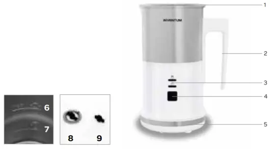 INVENTUM MK351 Milk Frother - appliance description