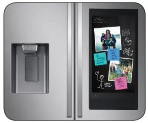 SAMSUNG 27 cu. ft. 3-Door French Door Refrigerator Family Hub External Water Ice Dispenser User Manual