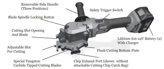 BNCE-20-24V 20mm Cutting Edge Saw - figure 8