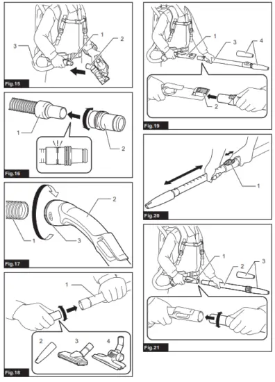 makita DVC665 Cordless Backpack Vacuum Cleaner - fig 3