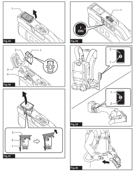 makita DVC665 Cordless Backpack Vacuum Cleaner - fig 6