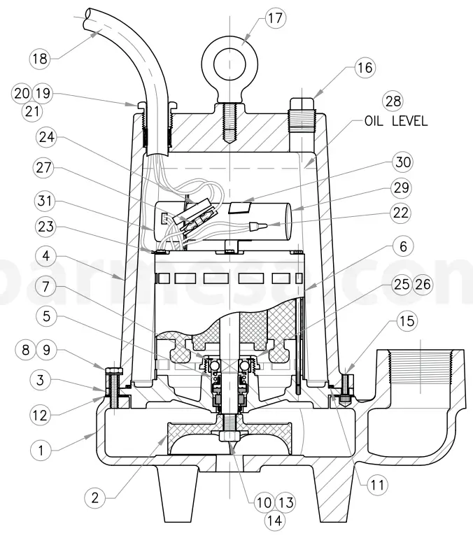 Barmesa-Pumps-2BEH-SS-Series-HP-82-GPM-FNPT-Two-Vane-Vertical-Effluent-Pump-fig-6