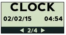Clock Menu