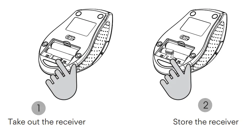 urhuru UEKM-20 2.4GHz Wireless Ergonomic Keyboard and Mouse Combo 6