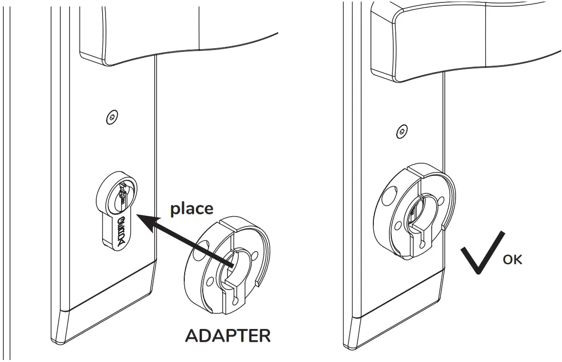 Tedee Euro Adapter for Door Lock - Door cylinder