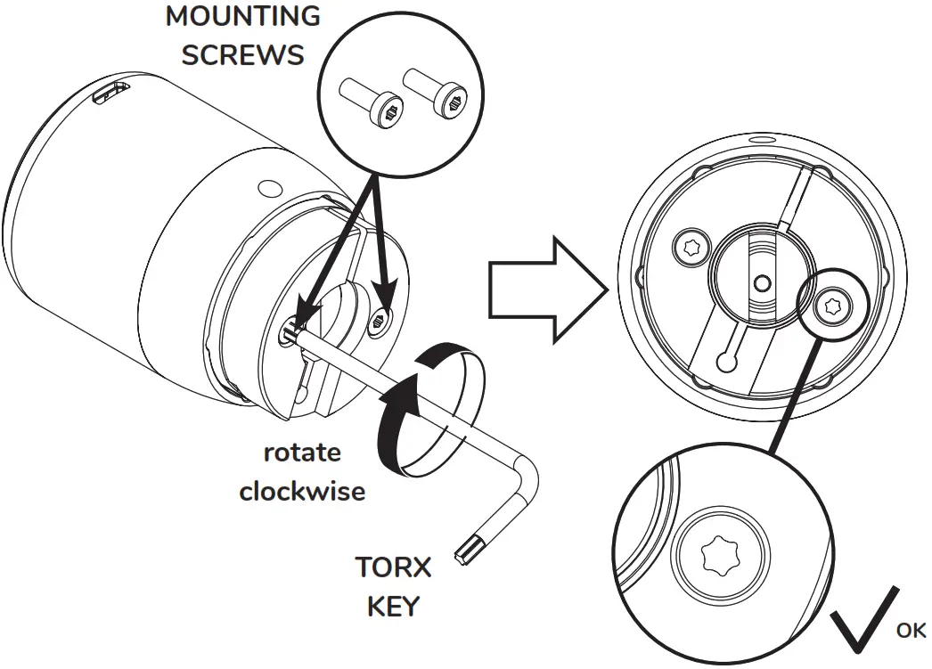 Tedee Euro Adapter for Door Lock - Mount the adapter