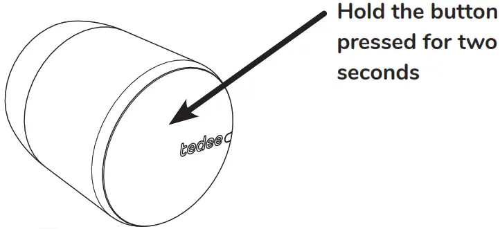 Tedee Euro Adapter for Door Lock - Turn on the lock