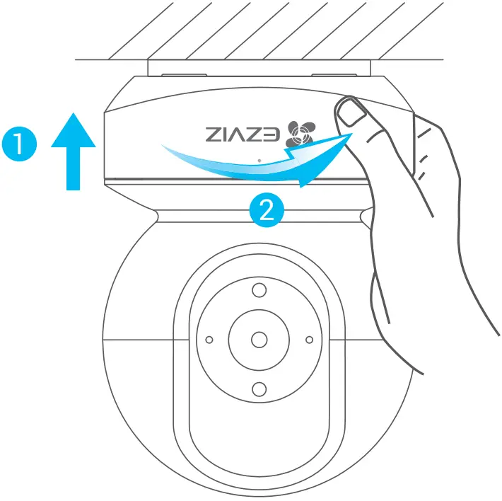 EZVIZ CSC6N1G2 Smart Home Camera Installation 3