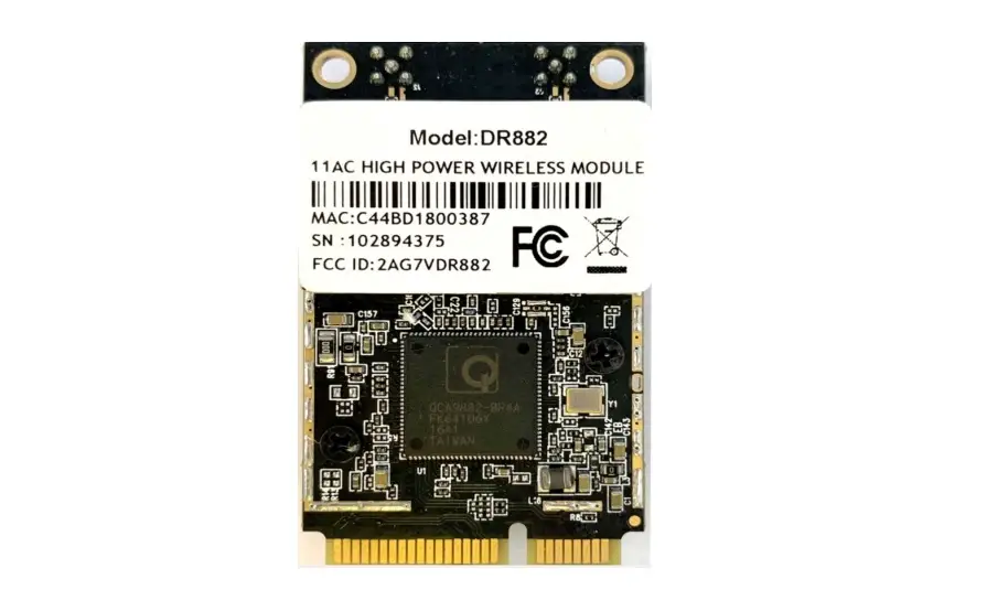 Wallys Dr882 Wireless Ac An Minipcie Standard Card User Manual