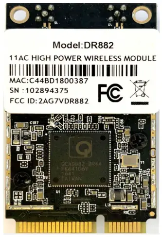 Wallys DR882 Wireless AC AN MiniPCIE Standard Card