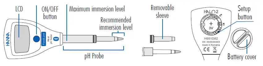 HALO2 HI9810362 Wireless pH Tester for Meat 1