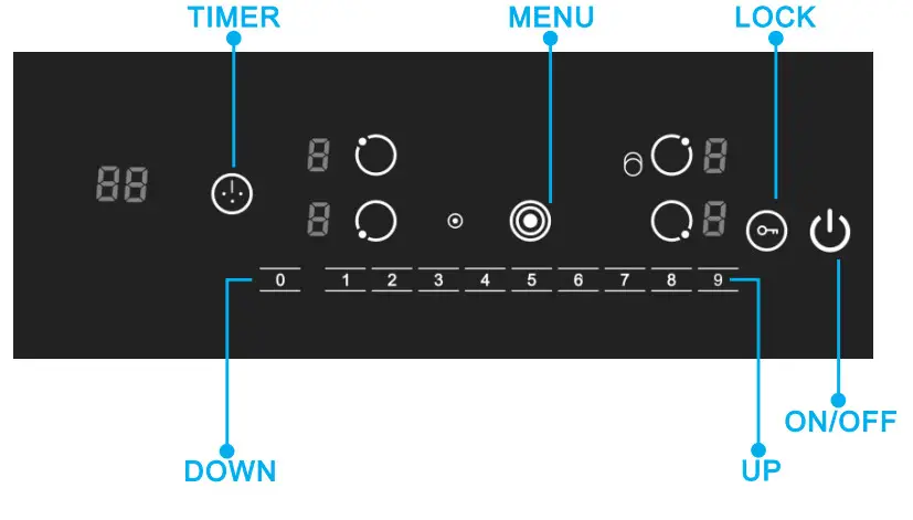 VEVOR DT4 Electric Stove Top 30 Inch 4 Burners Electric Cooktop - panel 1