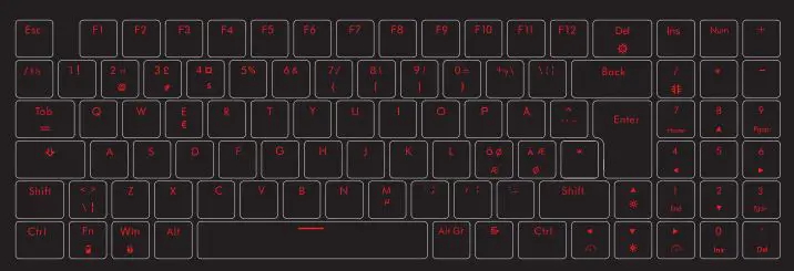 SVIVE TRITON Ultrathin Mechanical Gaming Keyboard User Guide - Keyboard