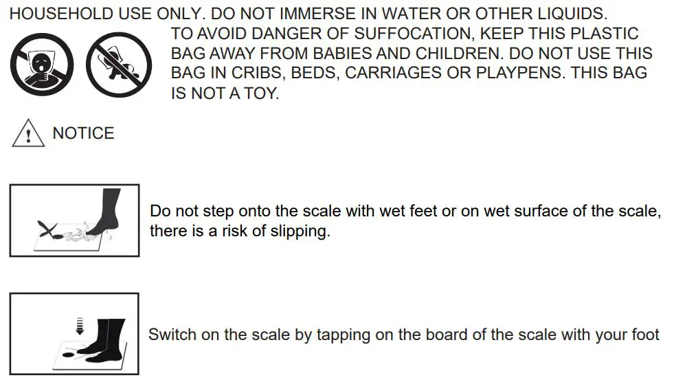 eta 1780 Digital Personal Scale Instruction Manual - HOUSEHOLD USE ONLY