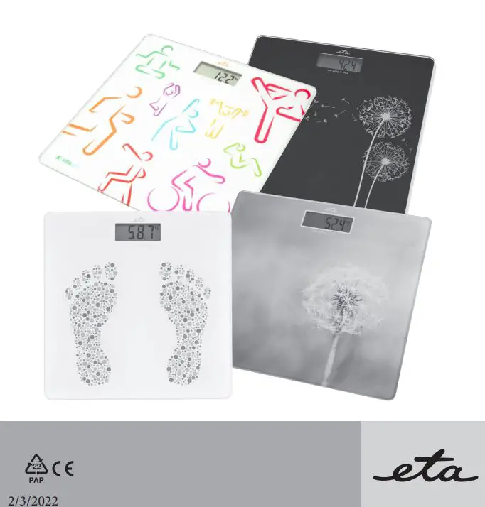 eta 1780 Digital Personal Scale Instruction Manual