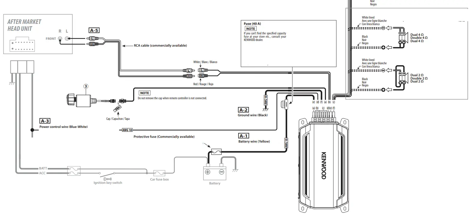 KENWOOD KAC-M5001 COMPACT MONO DIGITAL AMPLIFIER 6