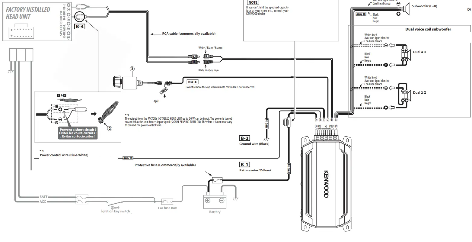 KENWOOD KAC-M5001 COMPACT MONO DIGITAL AMPLIFIER 7
