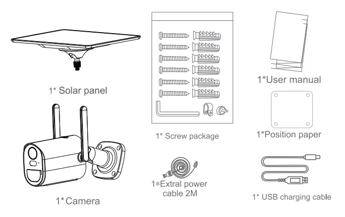 Codnida Wireless WiFi Solar Powered Smart Camera-1