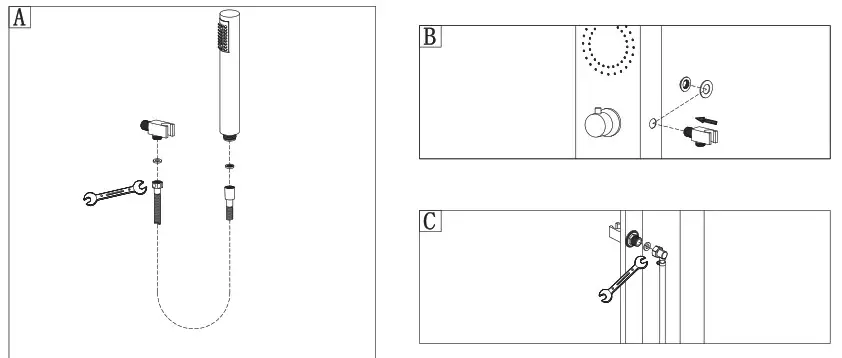 RAVAK X01453 Totem Jet Inox Hydromassage Panel - overview 3