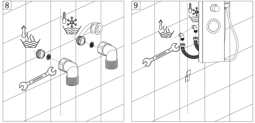 RAVAK X01453 Totem Jet Inox Hydromassage Panel - overview 7