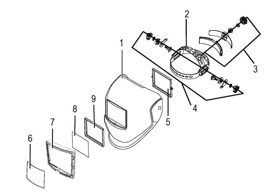 Clarke HS1 Welding Headshield fig 2