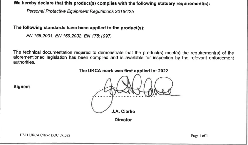 Clarke HS1 Welding Headshield fig 4