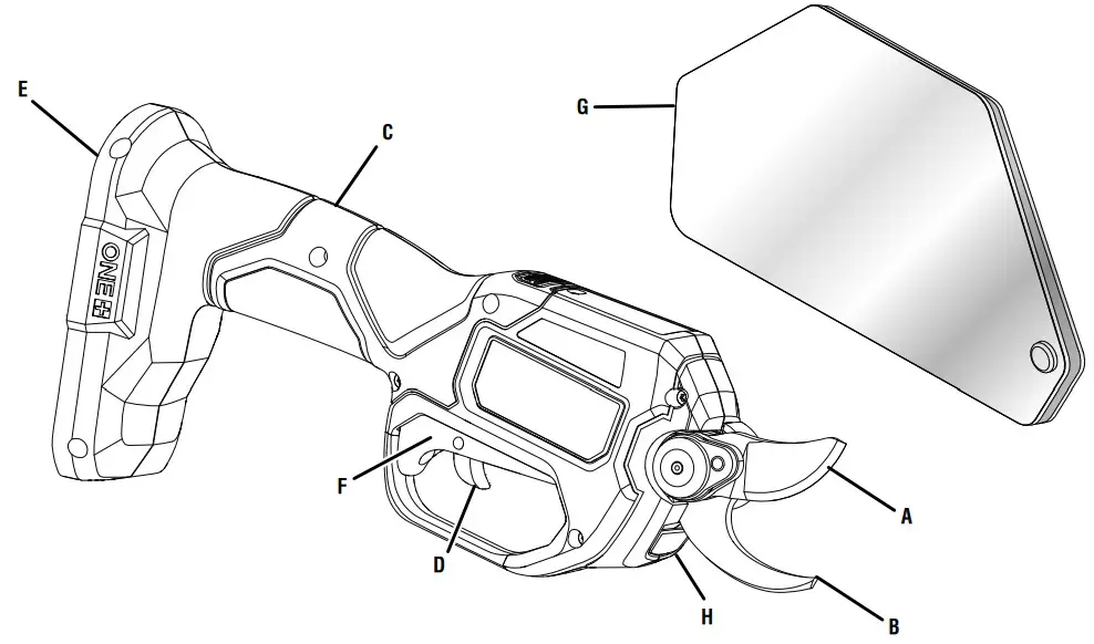 RYOBI P2505 18 VOLT PRUNING SHEAR - Product Overview 1
