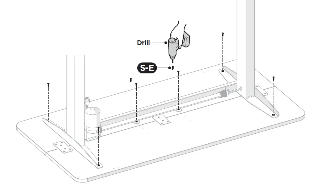 equip 650811 ERGO Electric Sit-Stand Desk Frame fig 10