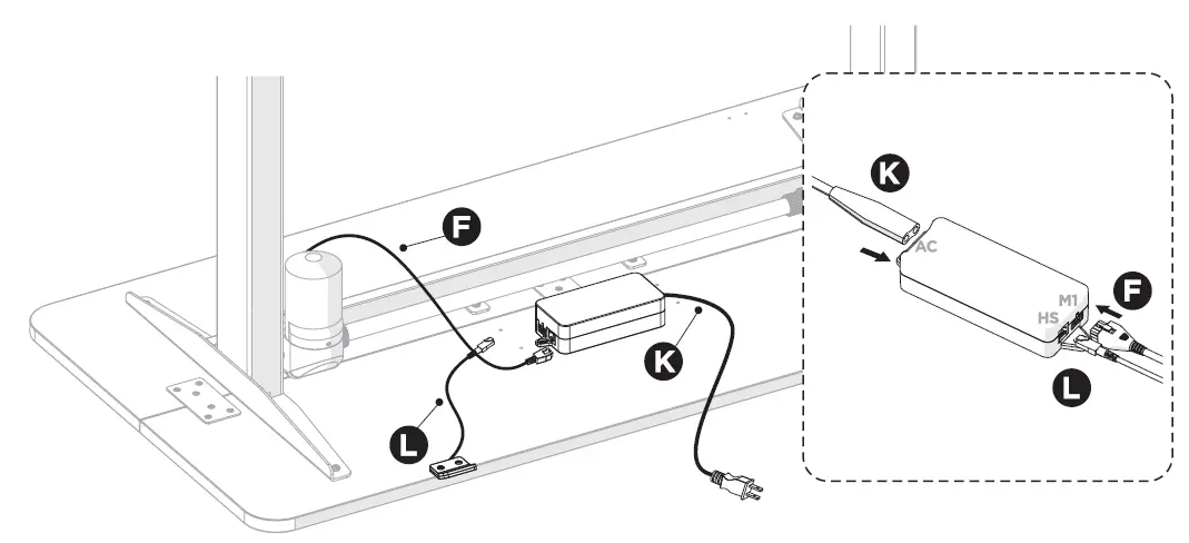 equip 650811 ERGO Electric Sit-Stand Desk Frame fig 12