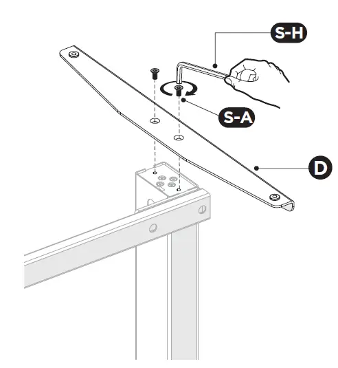 equip 650811 ERGO Electric Sit-Stand Desk Frame fig 4