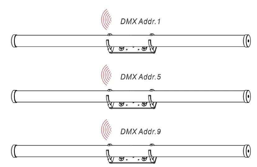FOS technologies ATLAS Tube Wireless RGBW Battery fig 1