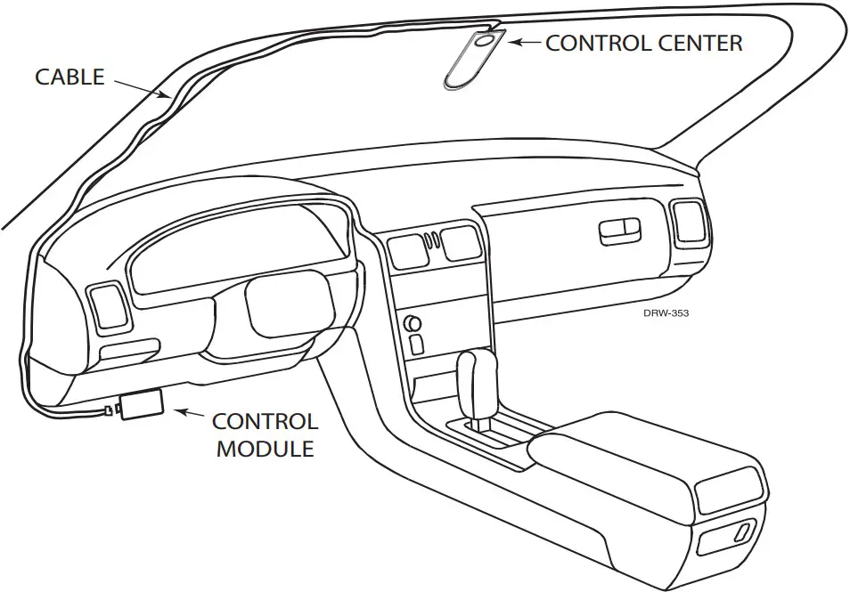 VOXX ELectronics R6867T Digital Control Center - fig 1