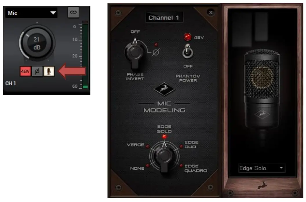 Antelope Edge Solo Large Diaphragm Cardioid Modeling Microphone - fig 3