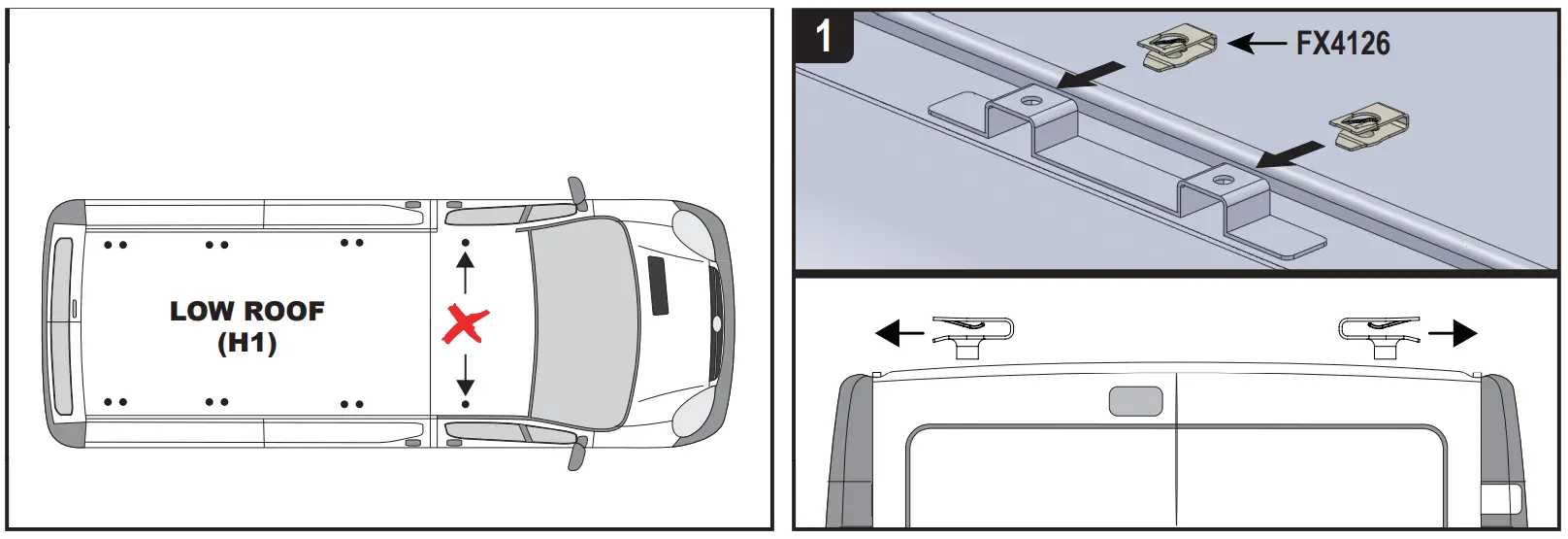 VAN GUARD VG211 2 Nissan Primastar x2 ULTI Van Roof Bars -11