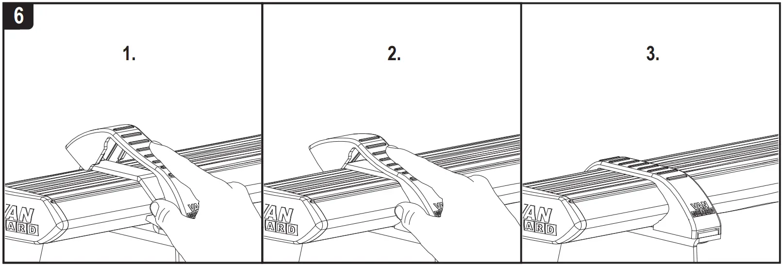 VAN GUARD VG211 2 Nissan Primastar x2 ULTI Van Roof Bars - 14