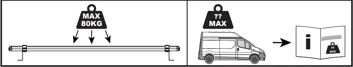 VAN GUARD VG211 2 Nissan Primastar x2 ULTI Van Roof Bars - 3