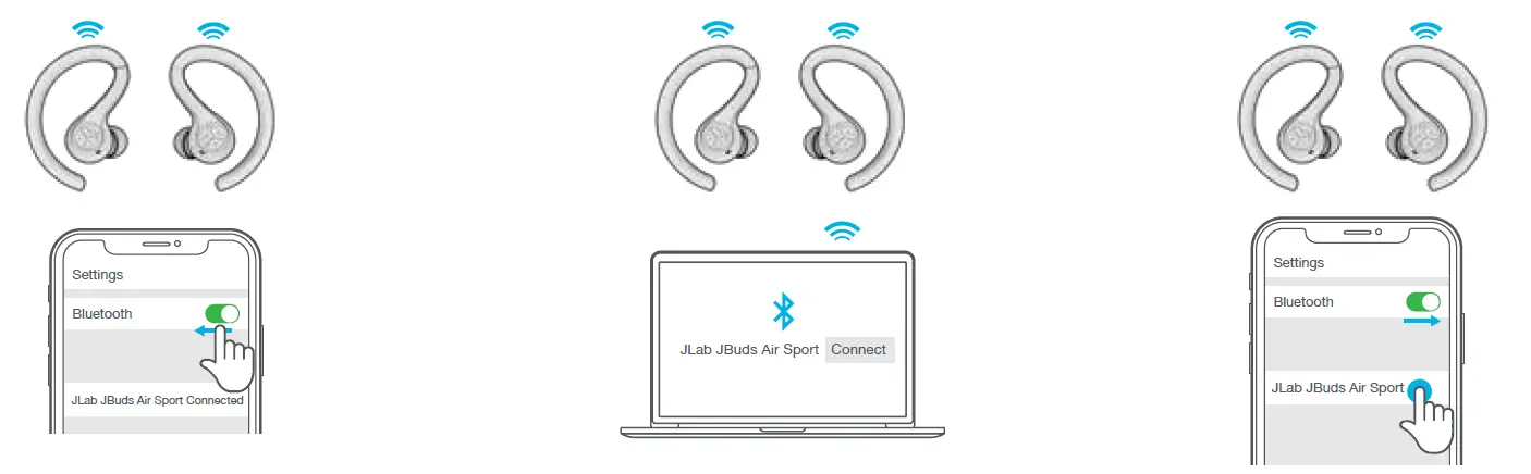 JLAB B07R7DT3JV JBuds Air Sport True Wireless Bluetooth Earbuds FIG 7
