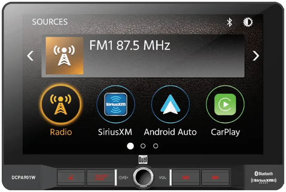 Dual DCPA901W 9 Inch Digital TFT Display