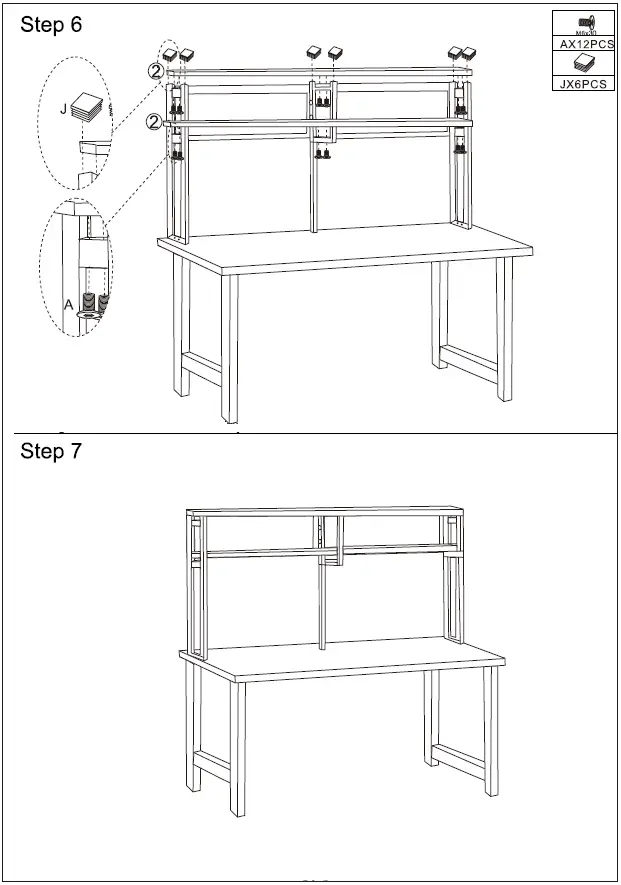 Maincraft-D01-CD045-55.1-in.-Retangular-Brown-MDF-Computer-Desk-fig-6