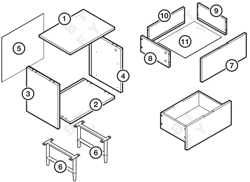 BT FY 4000237 Honeycomb Bedside Table-fig2