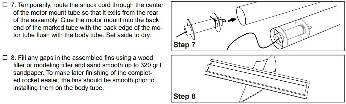 apogee 05056 Peregrine JR Instructions - Assembly Steps